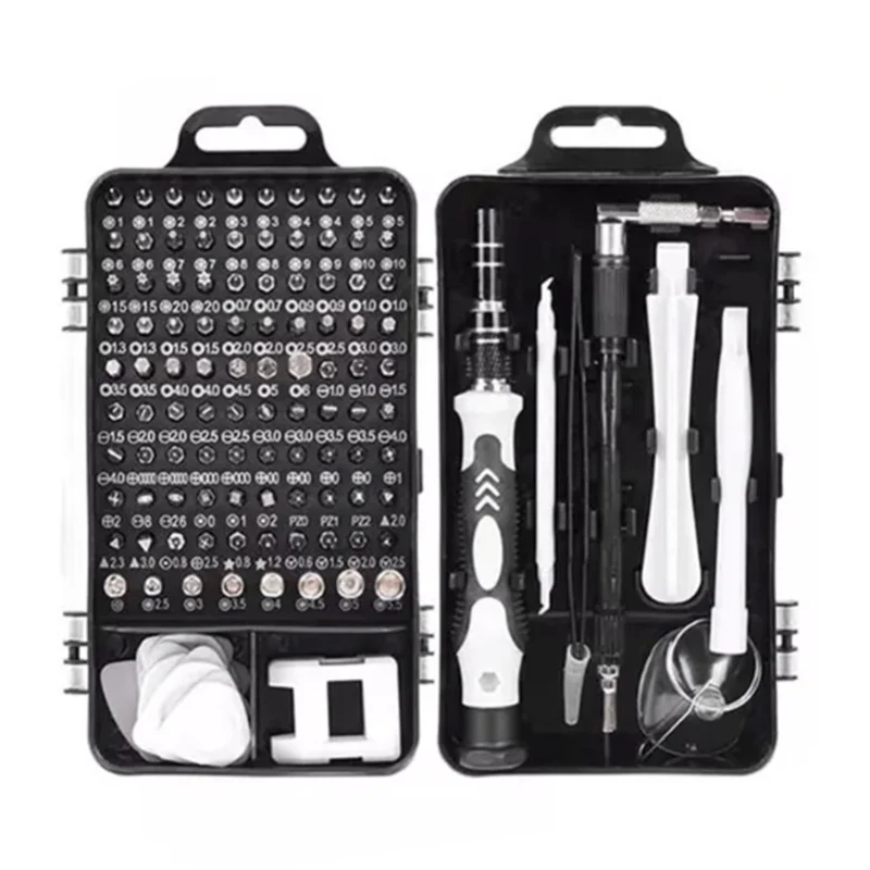 115 In 1 Screwdriver Set 99 Pcs Bits Chrome Vanadium Alloy Steel Multifunctional Electronic Repair Tool Kit