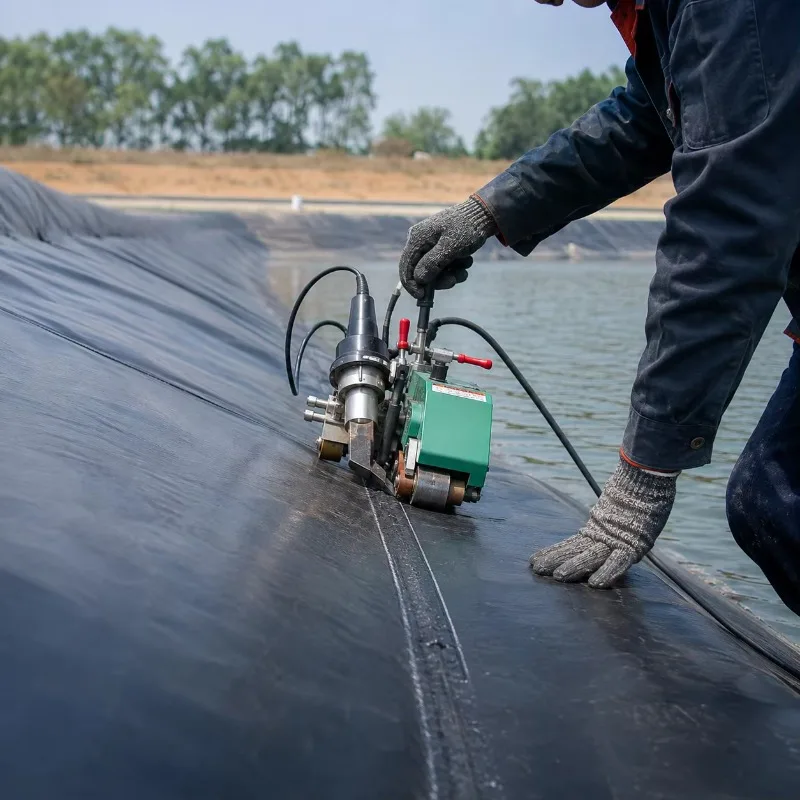 Heavy Duty HDPE Geomembrane Waterproof Liner Customized Thickness Width Length and Project Area
