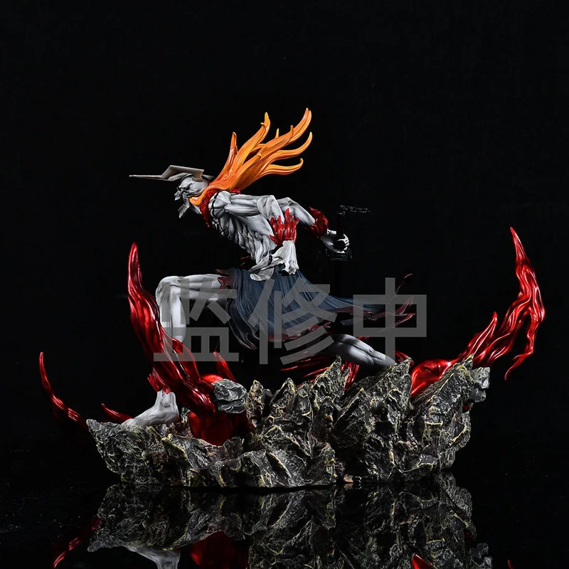 Bleach Anime Figuur 23Cm Kurosaki Ichigo Figuren Pvc Action Standbeeld Model Pop Collectie Kamer Decoratie Bureau Speelgoed Geschenken