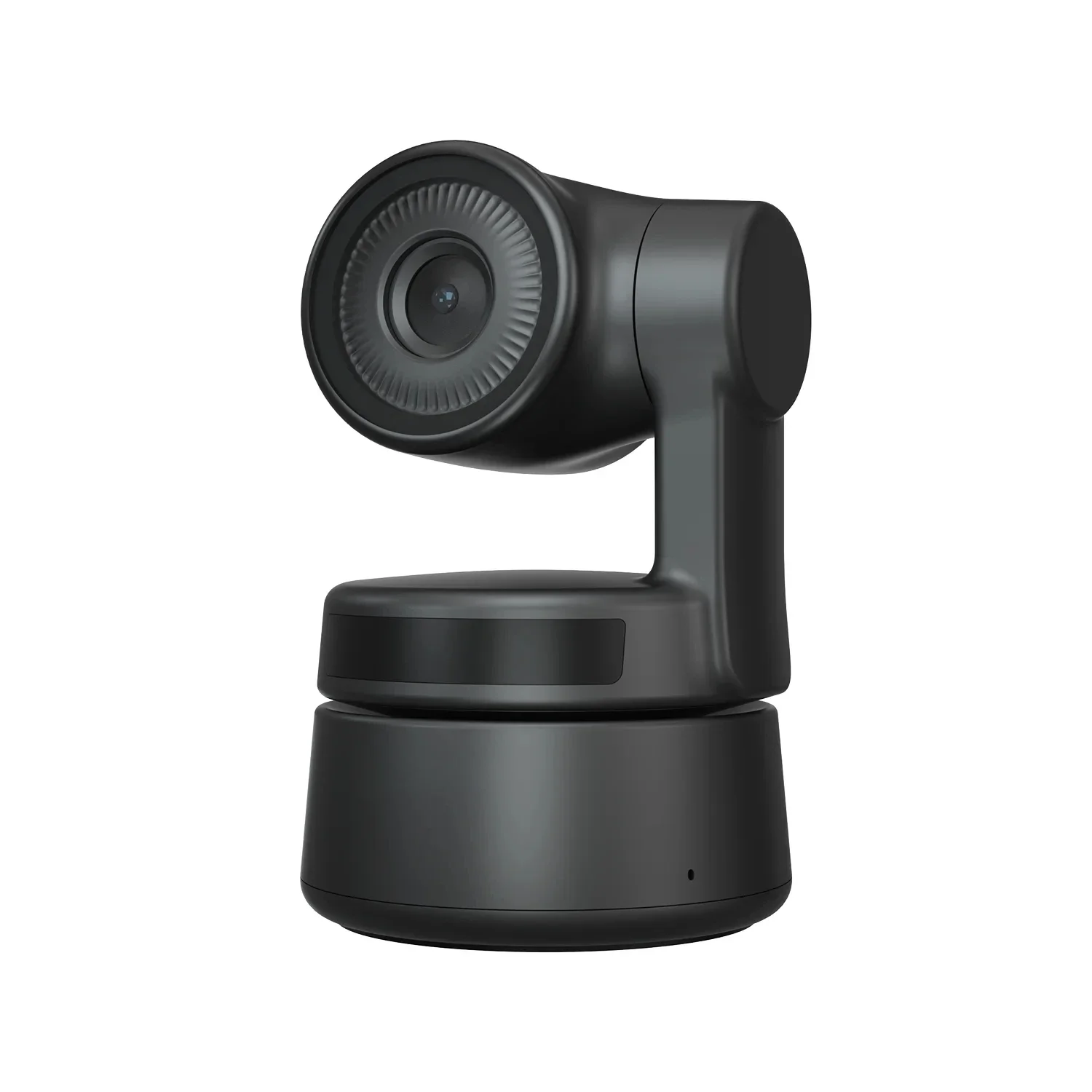 Tiny AI-Powered PTZ Webcam 1080p，Full HD 1080p Video Conferencing, Recording and Streaming - Black