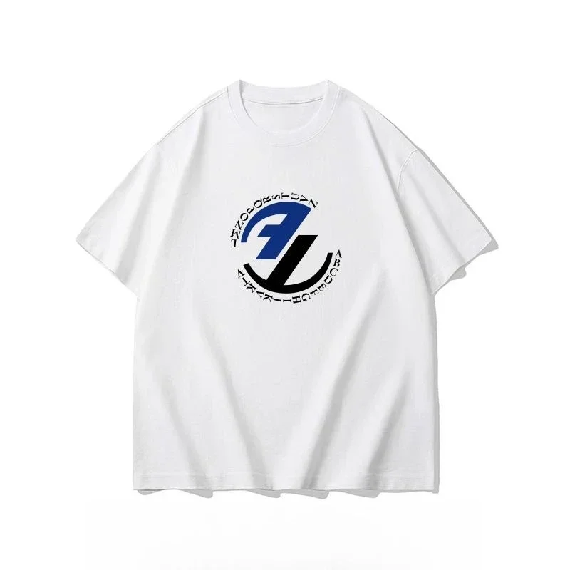 2025 جديد عالي الجودة AE بسيط ومتعدد الاستخدامات قصيرة الأكمام تي شيرت الرجال والكورية شارع العليا بلوزة فضفاضة غير رسمية #3