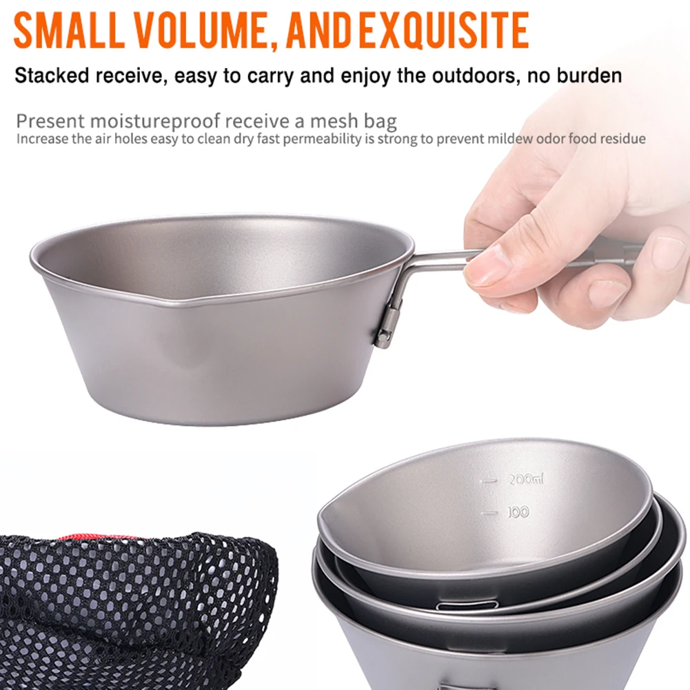 300/450ml Outdoor Bowl With Spout With Mesh Bag Sierra-Cup Ultralight Foldable Camping Bowls Pot 124x75x45mm/138x96x51mm Tools