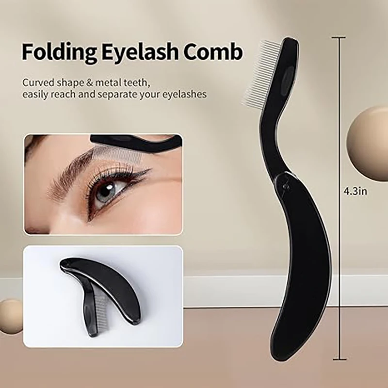 Séparateur de peigne à cils pliable, applicateur de Mascara à sourcils, définisseur de cils, outil de brosses cosmétiques conçu en Arc