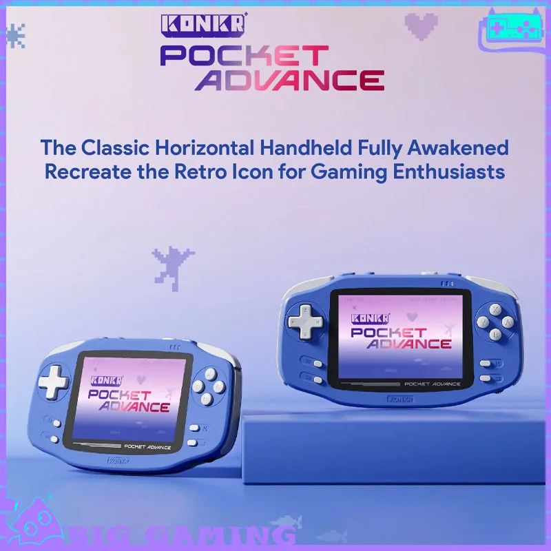 AYANEO KONKR Pocket Advance Ретро-портативная игровая консоль MTK Helio G90T Android Портативный игровой плеер Эмулятор PS2 WiFi Bluetooth