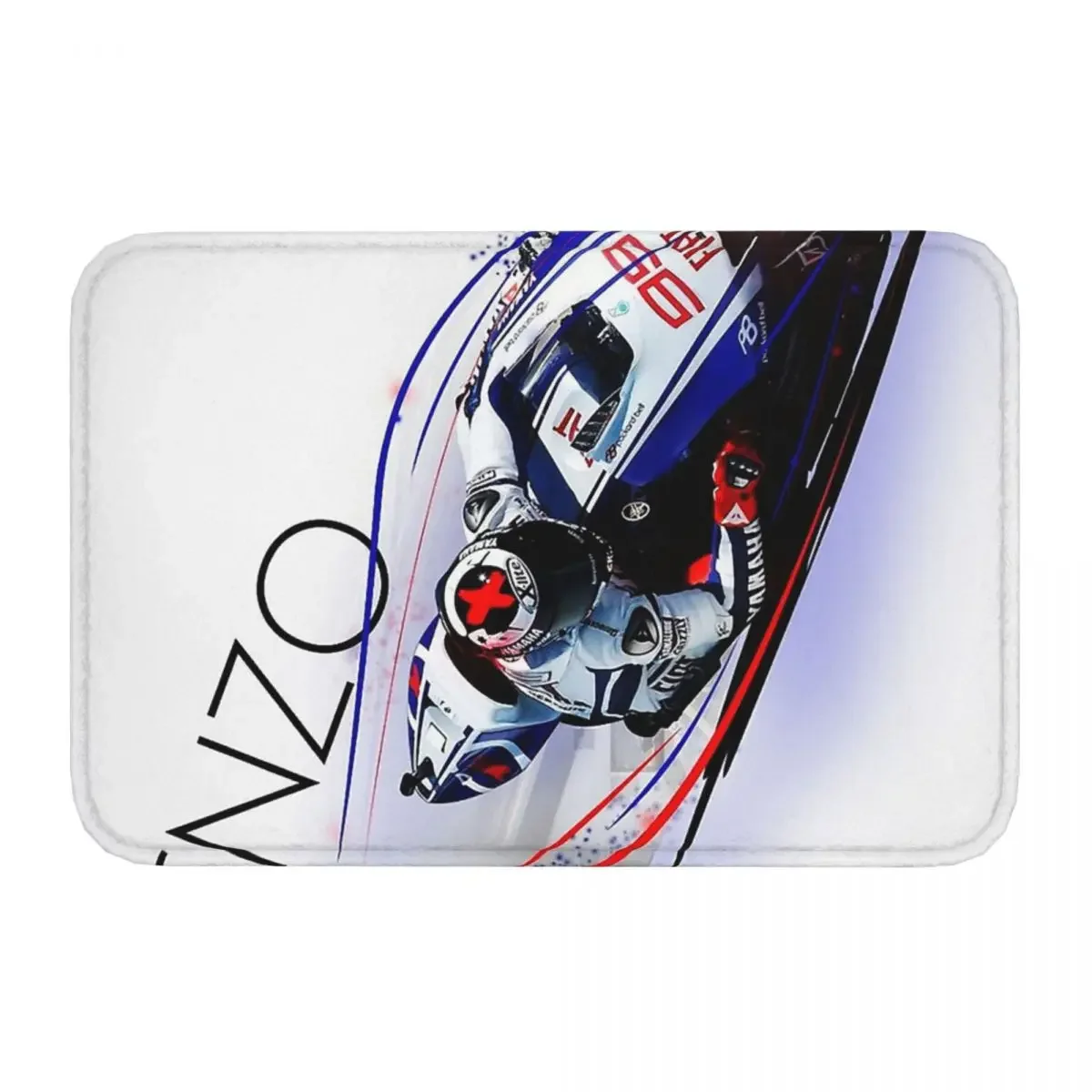 Moto Gp Jorge Lorenzo Race Racing Racer Bathroom Mat Cool Rug Home Doormat Living Room Carpet Decoration