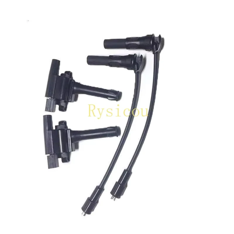 1 SET IGNITION COIL AND WIRE CABLE FOR MG 350 360 SW 5 GT TCI GS TGI ZS ROVER ZOTYE T600 1.3L 1.5L 1.5T (2010-) NEC000120A