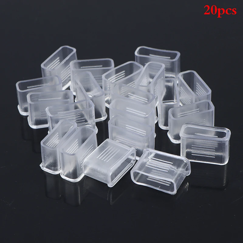 20pcs Borracha Apito Capa Boca Protector Acessórios Apito Branco Amortecido