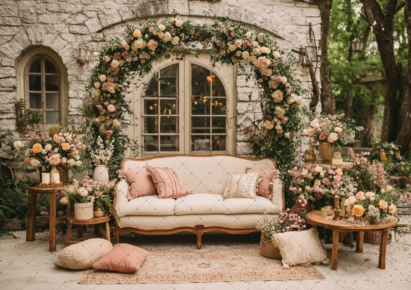Floral Arch Adult Birthday Wedding Maternity Art Portrait Decor Backdrop Baby Shower Wedding Dress Photography Studio Prop