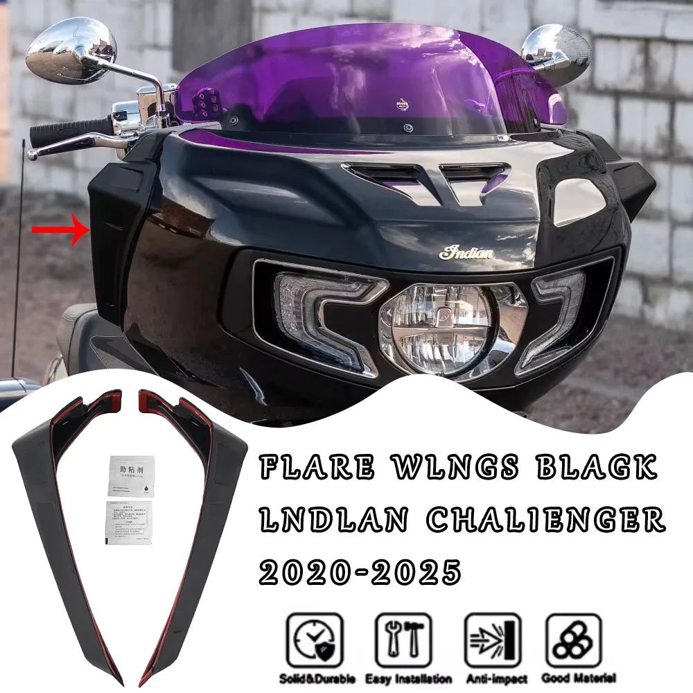 

For Indian Challenger Pursuit Limited Dark Horse 112 PowerBand 2020-25 NEW Motorcycle Fairing Side Wind Deflector Wind Deflector