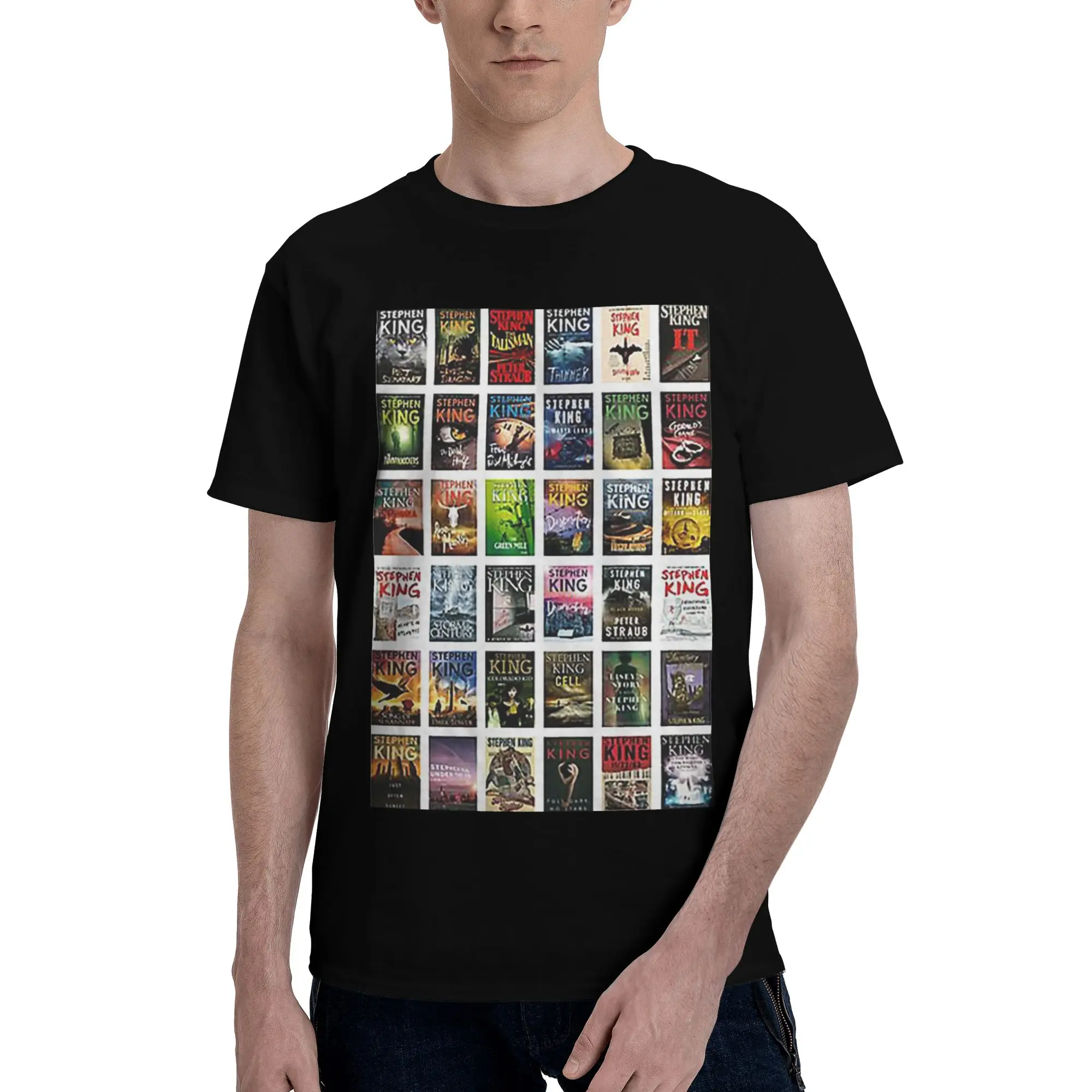 

Complete works of stephen king 100% Cotton T-Shirt Men'sOversized T Shirts Men Round Neck Short Sleeve S-6XL