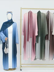 Muzułmańska długa szata Abaya dla kobiet Dubaj Sukienki imprezowe Hidżab Jalabiya Eid Ramadan Maroko Kaftan Abayas Islam Modest Vestidos 2024