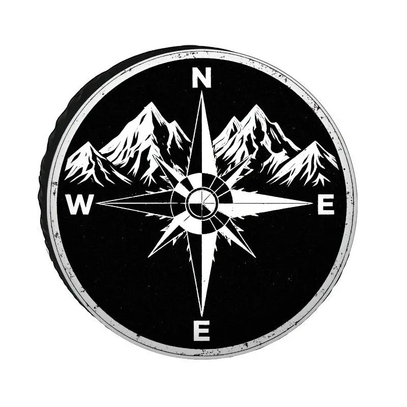 Mountain Compass Outdoor Adventure Spare Tire Cover Polyester Sunproof Dustproof Wear Resistant Off Road Vehicle Protector