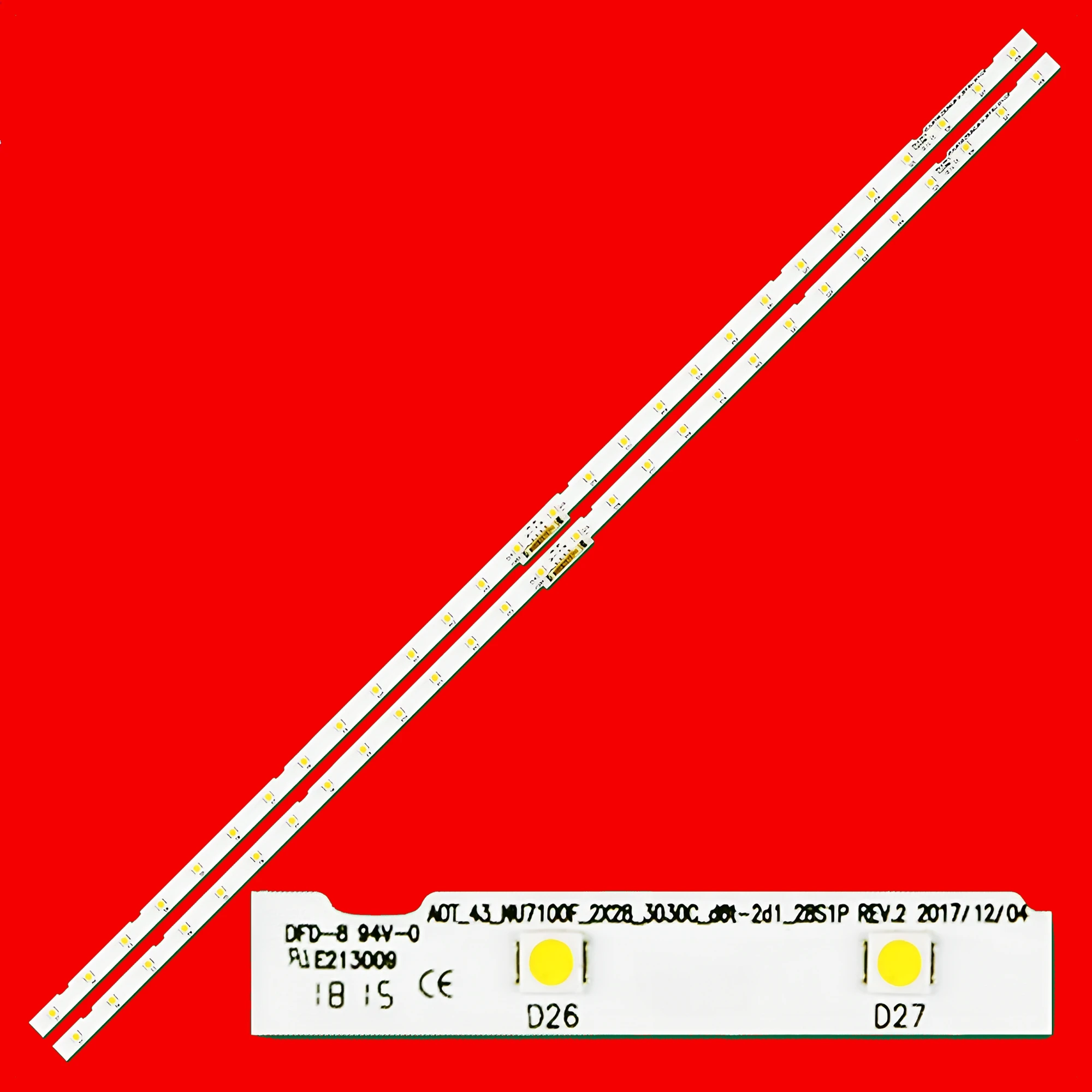 

LED Backlight Strip For UE43N5500 UE43NU7100 UE43NU7400 UE43RU7100 UE43RU7200 UE43RU7400 AOT_43_NU7100F BN61-15482A BN96-45954A