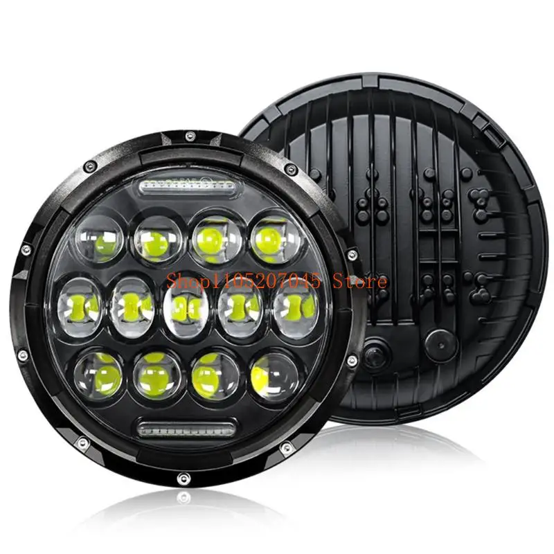 37cd Round Vehicle LED Work Light with Selectable White or White-and-Yellow Output, 12 V Input and Included Basic Mounting