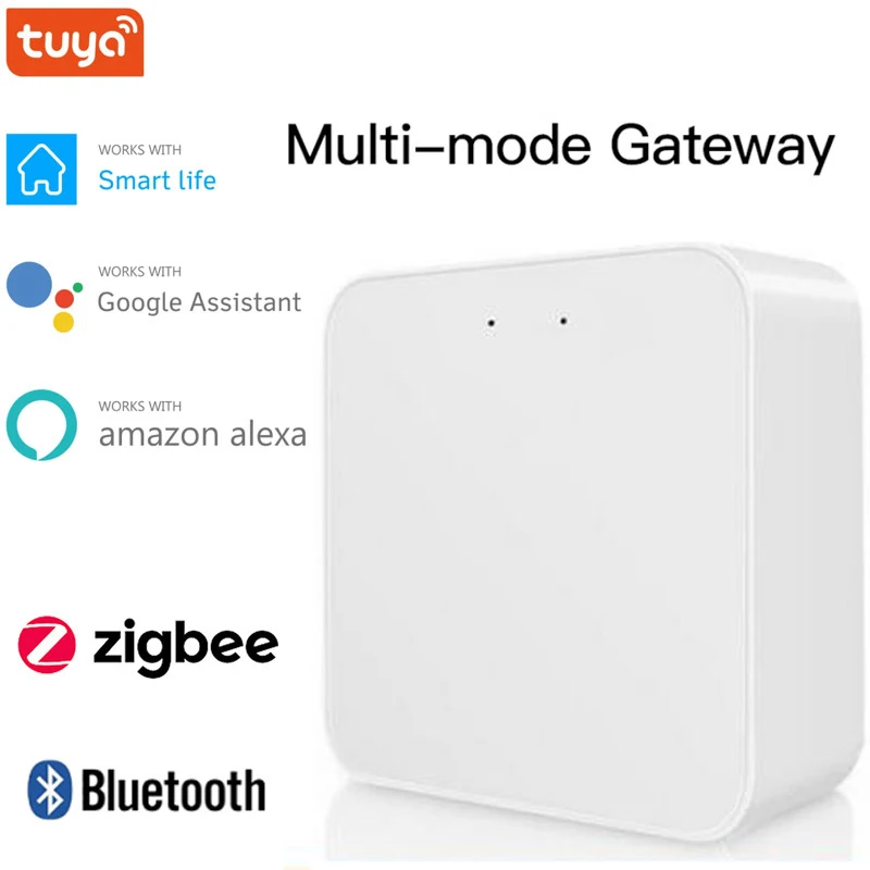 Tuya Multimode Gateway Bluetooth Zigbee to WiFi Smart Home Bridge Hub Smart Life APP Wireless Remote Work with Alexa Google