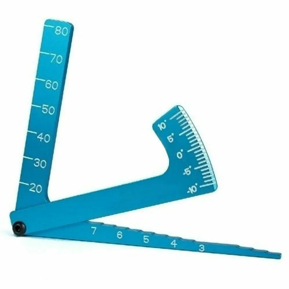 Camber Gauge 3 In1 Aluminium Alloy Set Up Camber Gauge Ruler For 1/8 1/10 RC Car Truck Tools RC Model Vehicle Parts