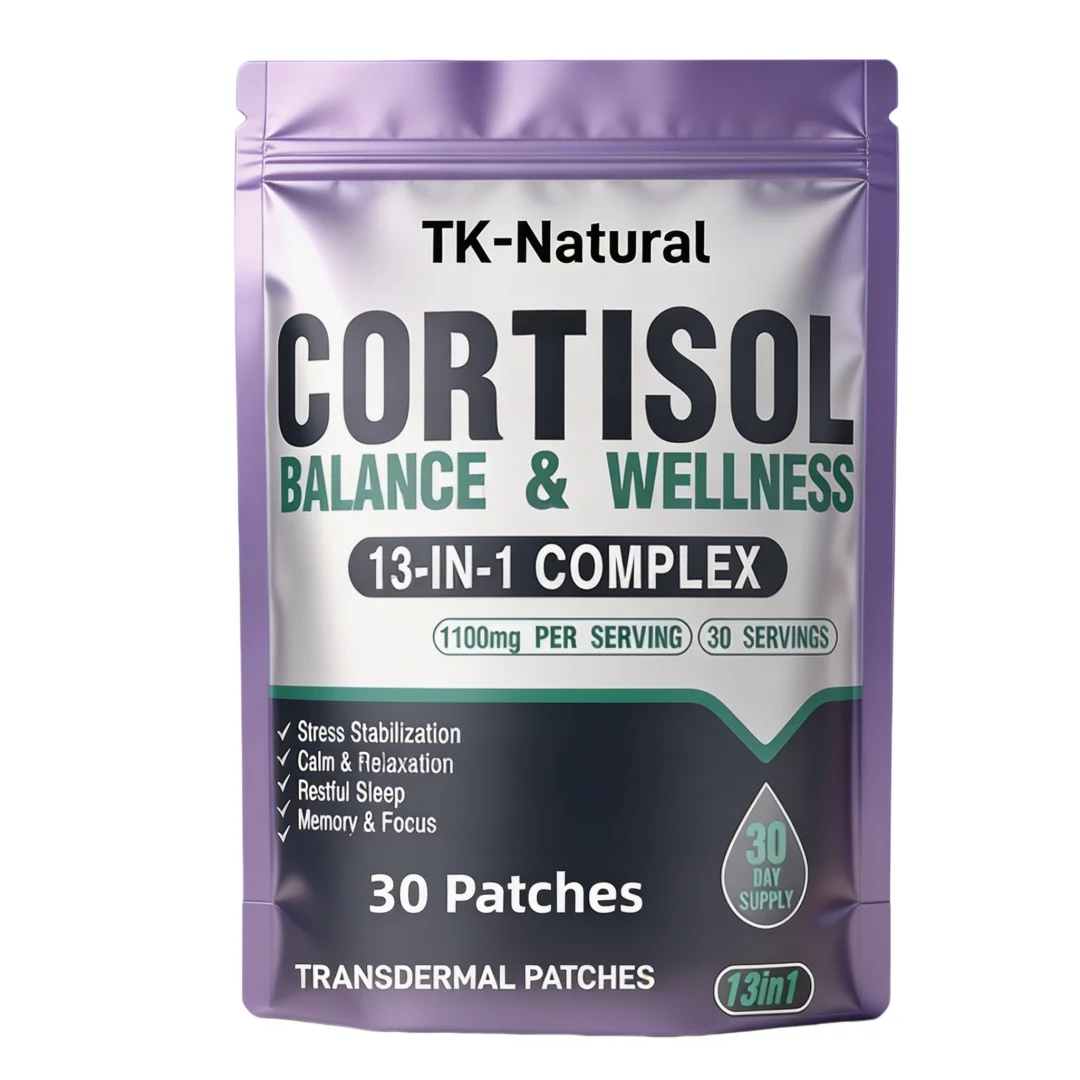 30 Patches Cortisol Manager & Stress Relief Transdermal Patches - Supports Adrenal Health & Hormone Balance