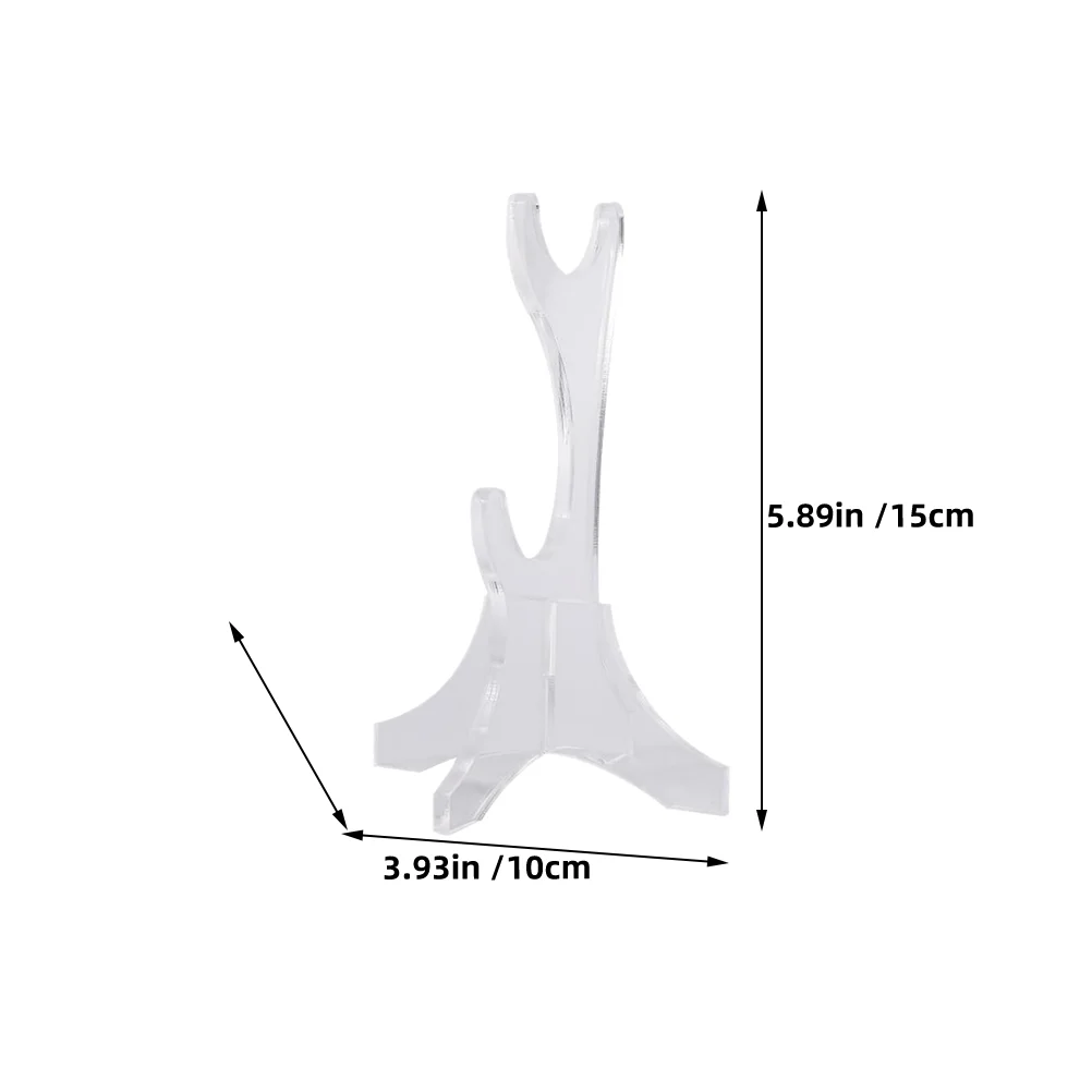 2pcs Acrylic Display Stand Double Layer Desktop Holder for Light Showcase Easy Assemble Store Sleek Visually
