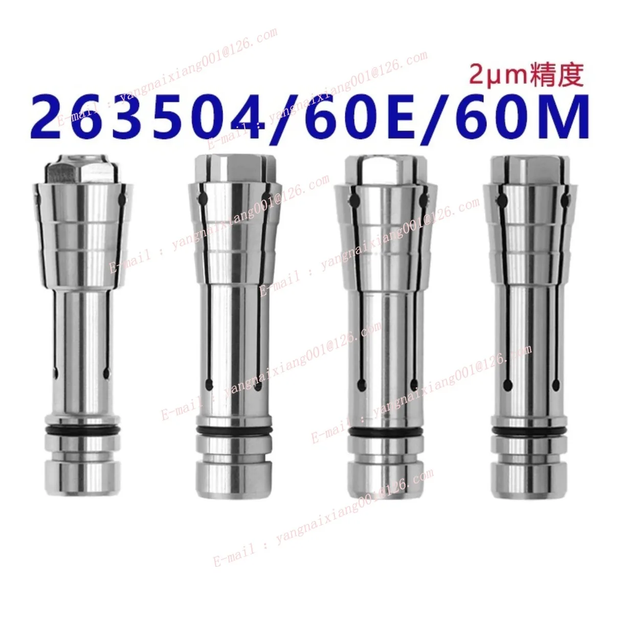 1pc High Precision 263504 Collet 3 Slots / 4 Slots PCB Motorized Spindle 60M 60E Collet Engraving Machine Parts