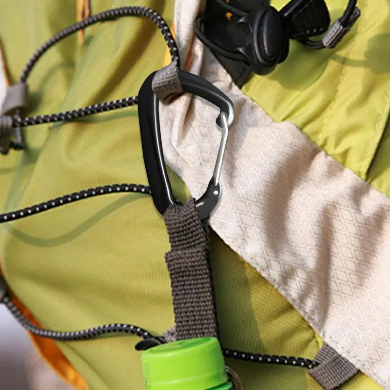 

Caribeaner Clip D Ring Shaped Caribeener Hook Buckle Multipurpose Buckle Climbing Accessories For Backpacking Outdoor Activities