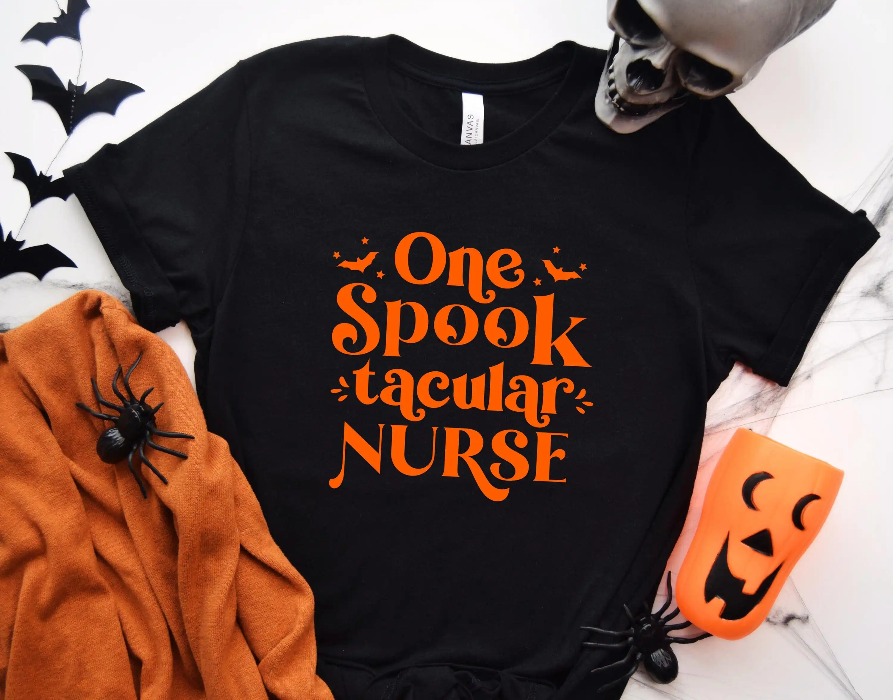 One Spook Tacular Nurse T Shirt Spooky Halloween Spectacular Cute Trick Or Treat Student