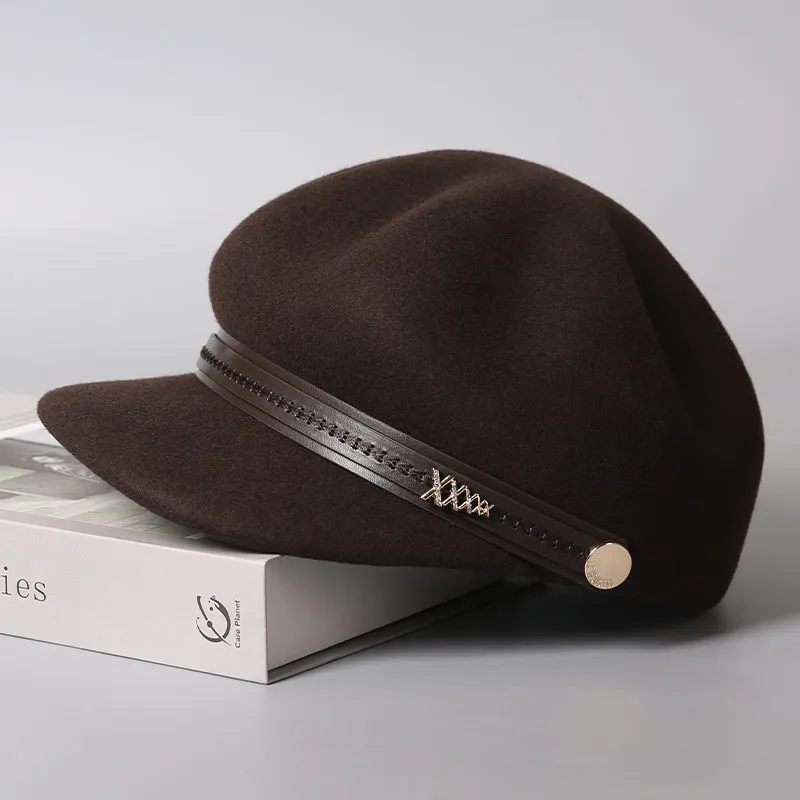 المرأة قبعة ورأى الصوف قبعة حجر الراين الديكور حافة قناع الخريف الشتاء الدافئة ملحق للخارجية الطقس البارد #2