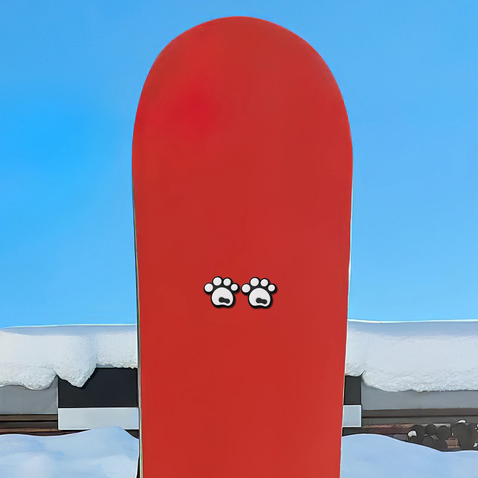 

4 Pcs Ski Stickers Animal Paws Decals Car Body Bear Claw 3d Snowboard Deck Pad Silica Gel Cute Outdoor Sports Anti-slip Skating