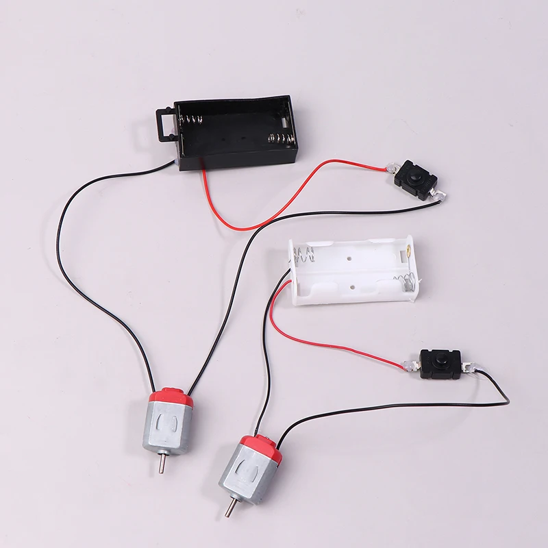 High Quality 130 Motor Kit With 2xAA Battery Storage Case And Switch 16500 RPM Mini DIY Electronic Motor Circuit Models Kit