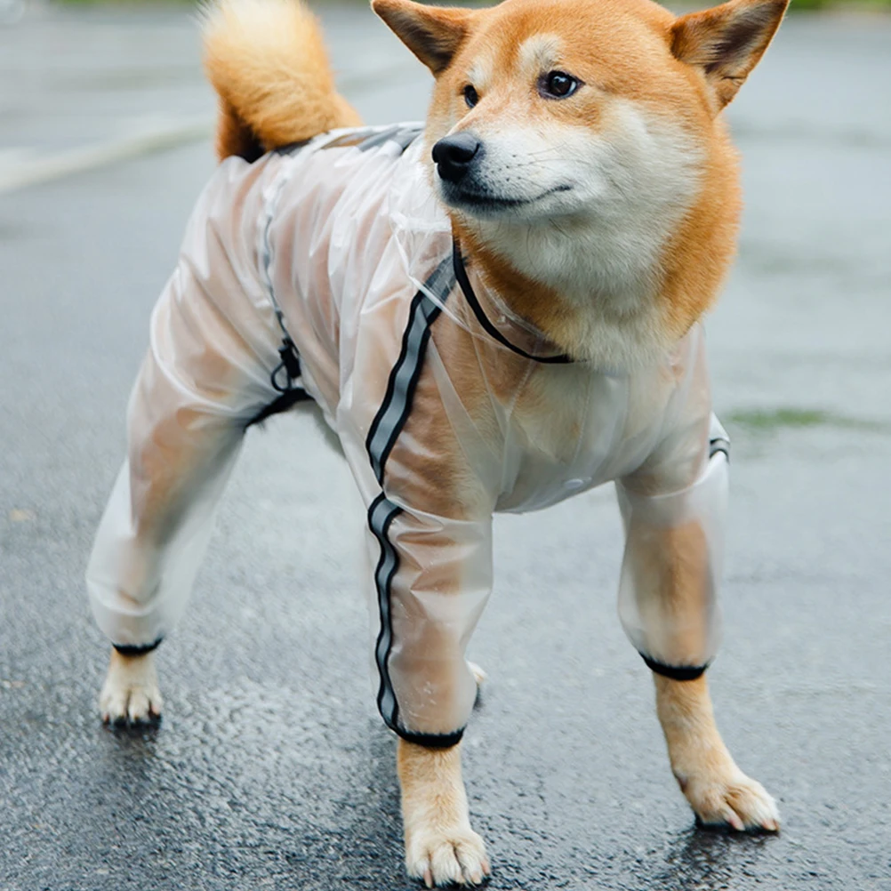 الكلب معطف المطر للماء معطف واق من المطر الأحذية سترة كبيرة جرو Tpu للكلاب الصغيرة