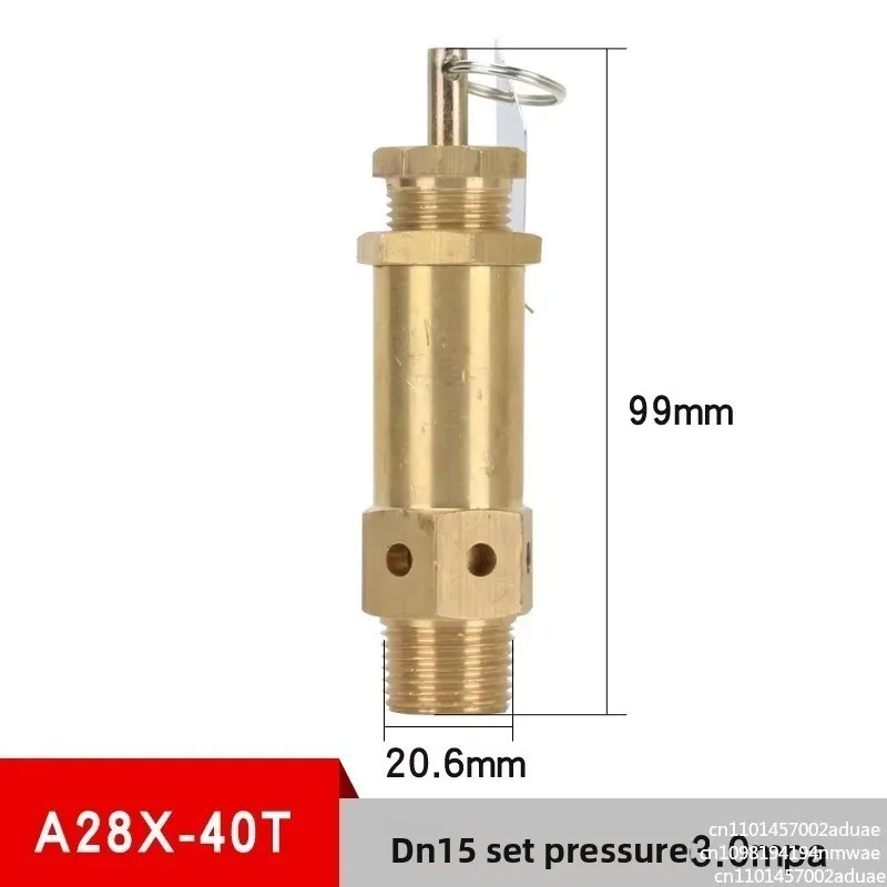 A28X-40T Safety Valve for Air Compressor 30kg 40kg Medium High Pressure Valve