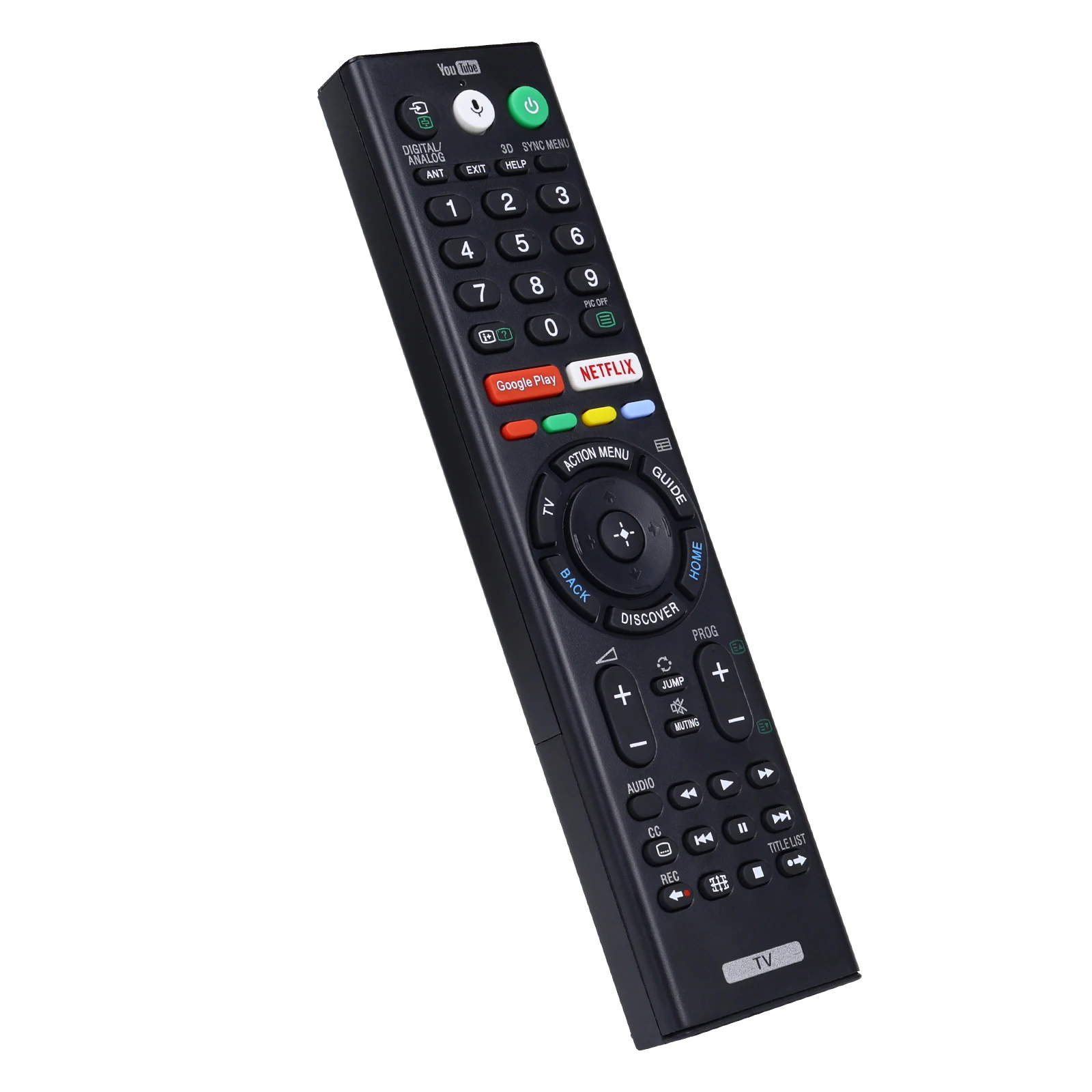 Voice Replacement Remote for Sony-TVs and Bravia-TVs，for All Sony 4K UHD LED LCD HD Smart TVs