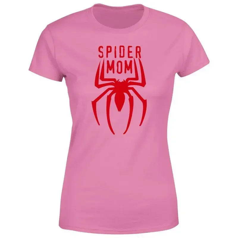 Spider Mom Womens T shirt Funny Saying Ladies For Mum Mummy Top