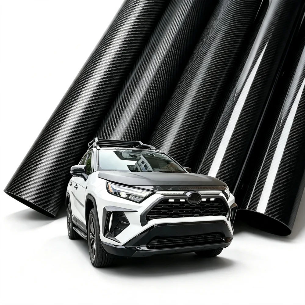 Car Stickers 2D 3D 4D 5D 6D Carbon Fiber Vinyl Film Self-Adhesive PVC Waterproof Decal for Car Accessories Motorcycle