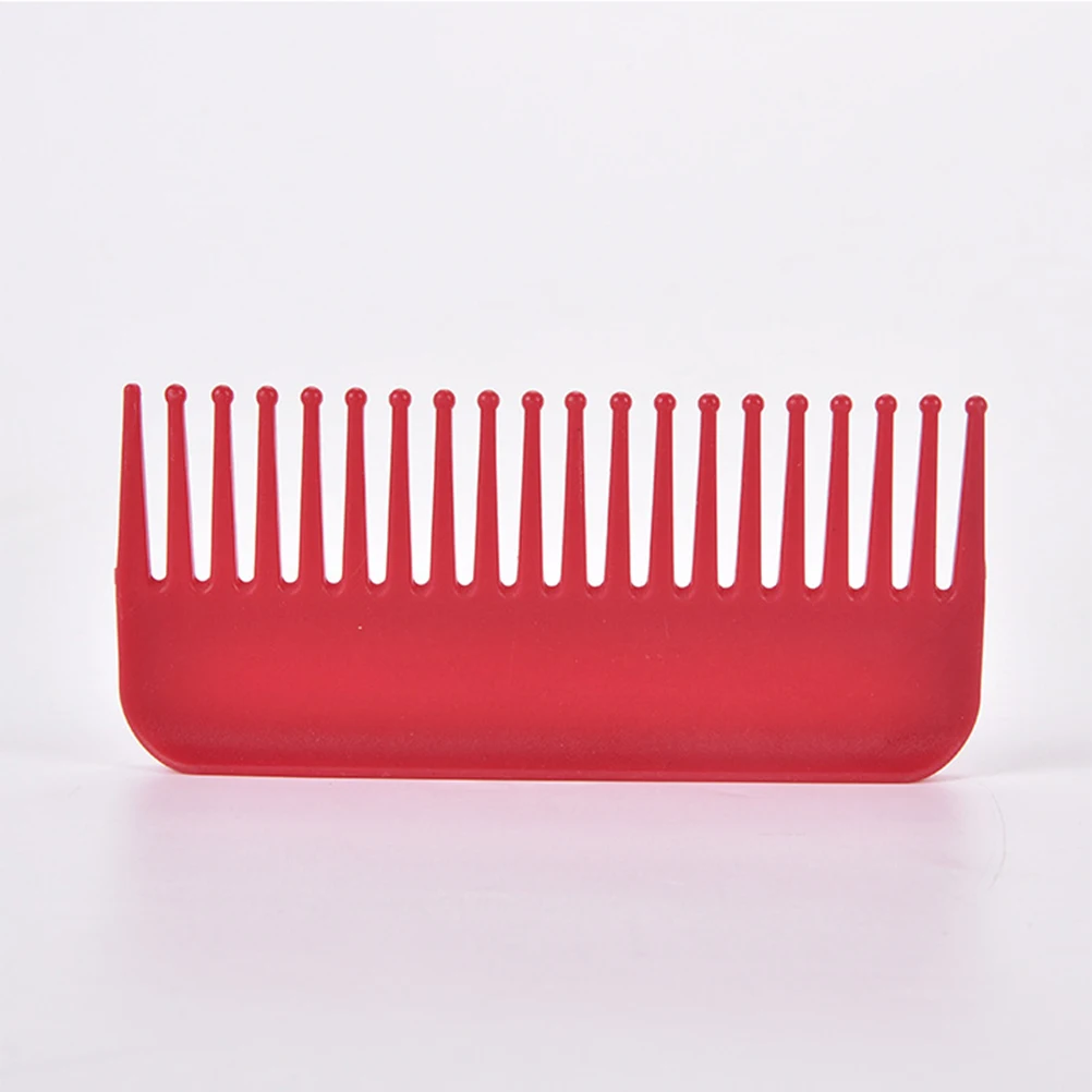 

3 шт. пластиковые расчески с широкими зубьями, гладкие распутывающие стрижки, парикмахерские расчески для укладки для салона, дома, черный, серый, красный