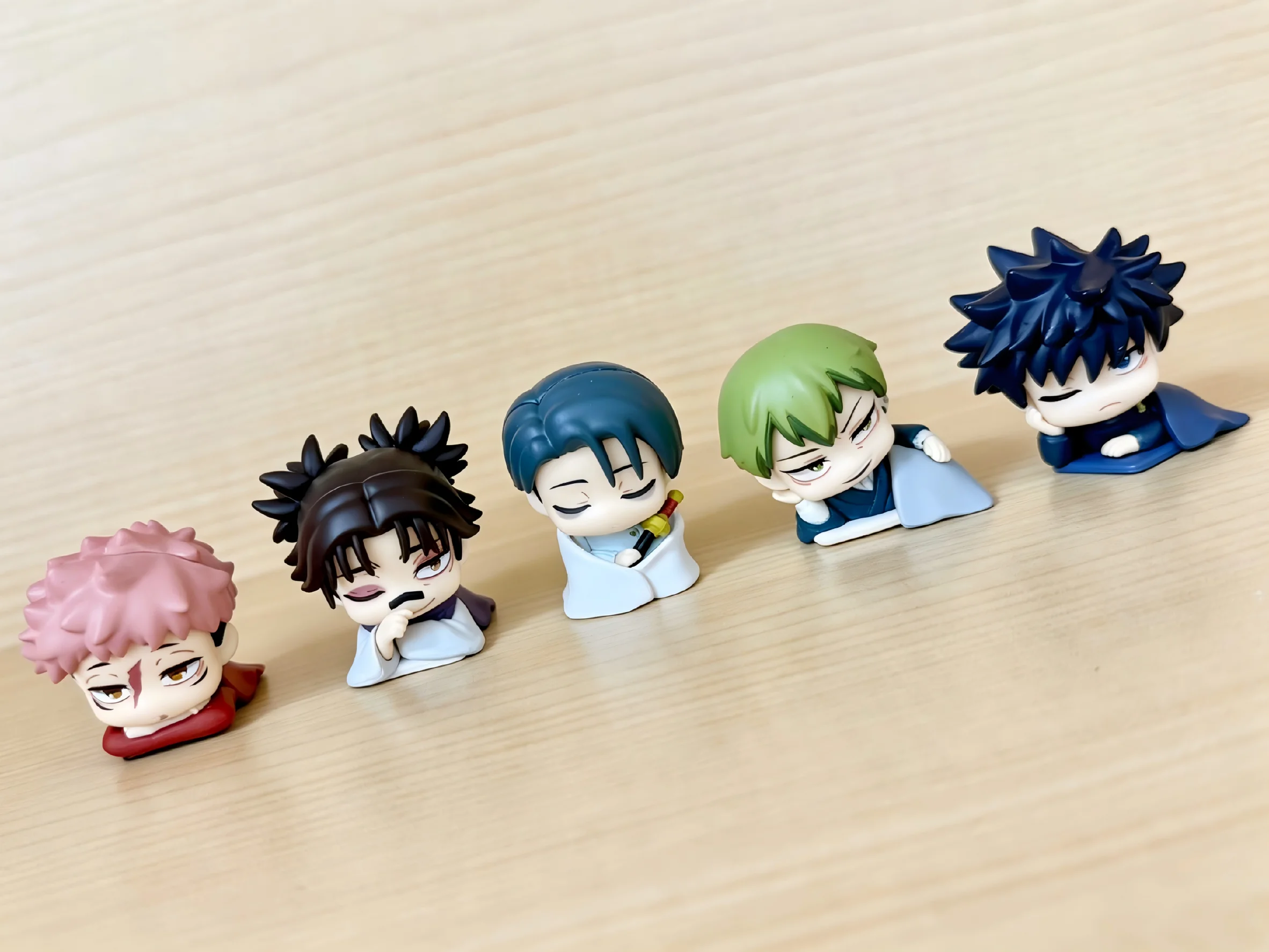 Stasto Kapselspielzeug Kawaii Jujutsu Kaisen Onemutan Schlaffigkeitsfigur - 5 Varianten Yuji Choso Megumi Yuta Naoya Gashapon Miniatur-Spielzeug – Detail 2