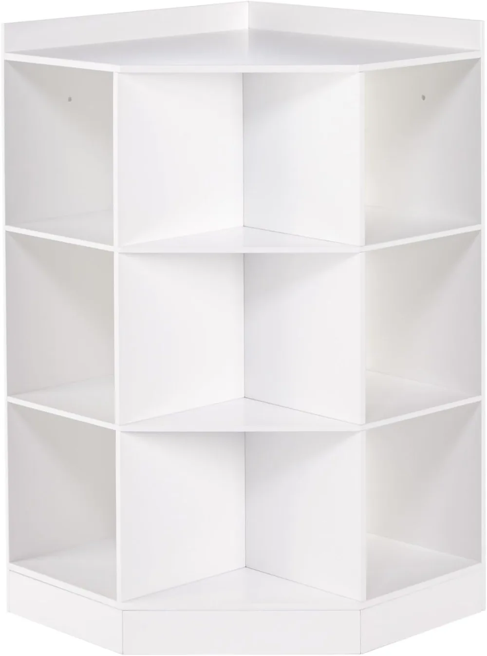 

RiverRidge Kids 6-Cubby, 3-Shelf, White Corner Storage Cabinet