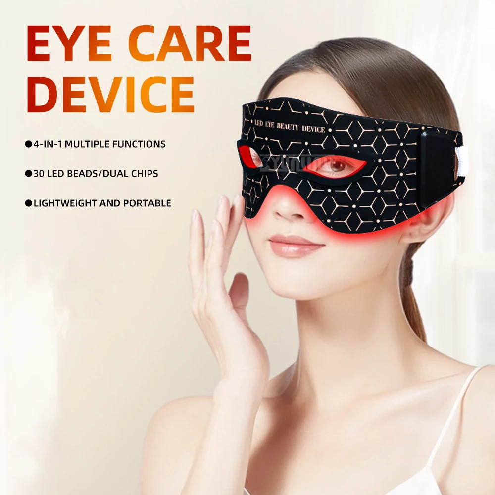 Rechargeable LED Silicone Eye Mask with Seven-Color Photon Skin Rejuvenation Comfortable Eye