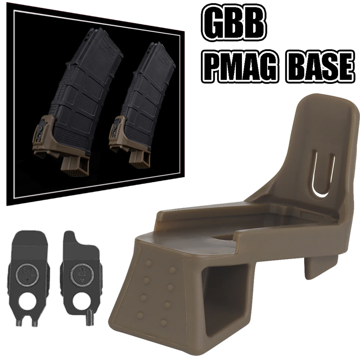 

GBB PMAG Base Monopod Base Plate Compatible with Magpul Gen M3 PMAGs Airsoft Hunting Accessories