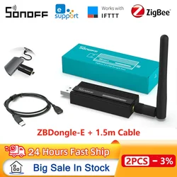 SONOFF ZBDongle-E USB Dongle Wireless Zigbee Gateway via ZHA or Zigbee2MQTT Smart Home work with SONOFF ZBMINI SNZB BasicZBR3