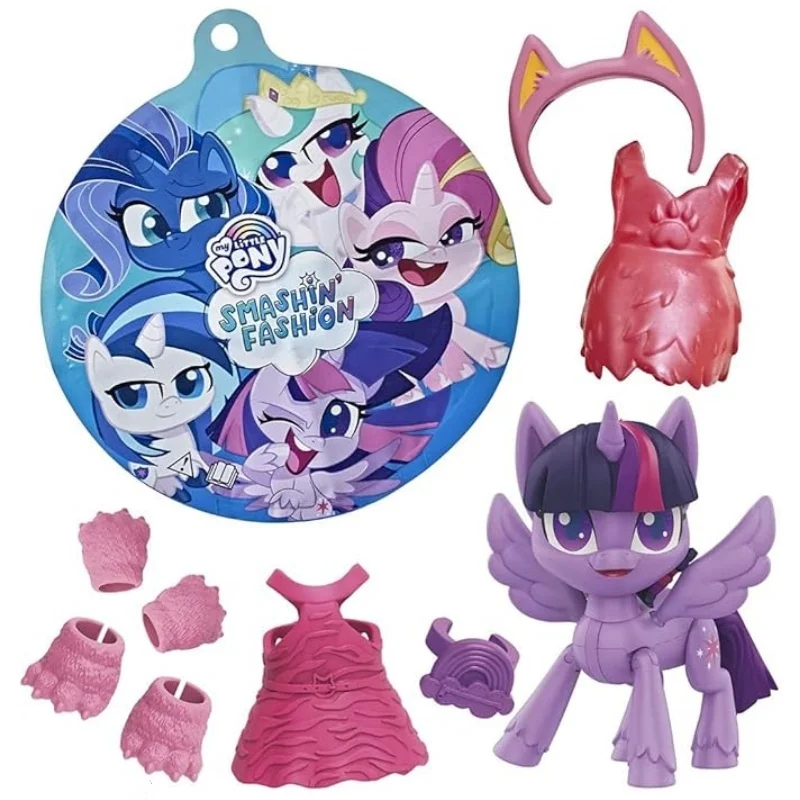 My Little Pony Smashin Fashion Sunset Shimmer Set Twilight Sparkle 3-Inch Poseable Figure with Fashion Accessories Toy