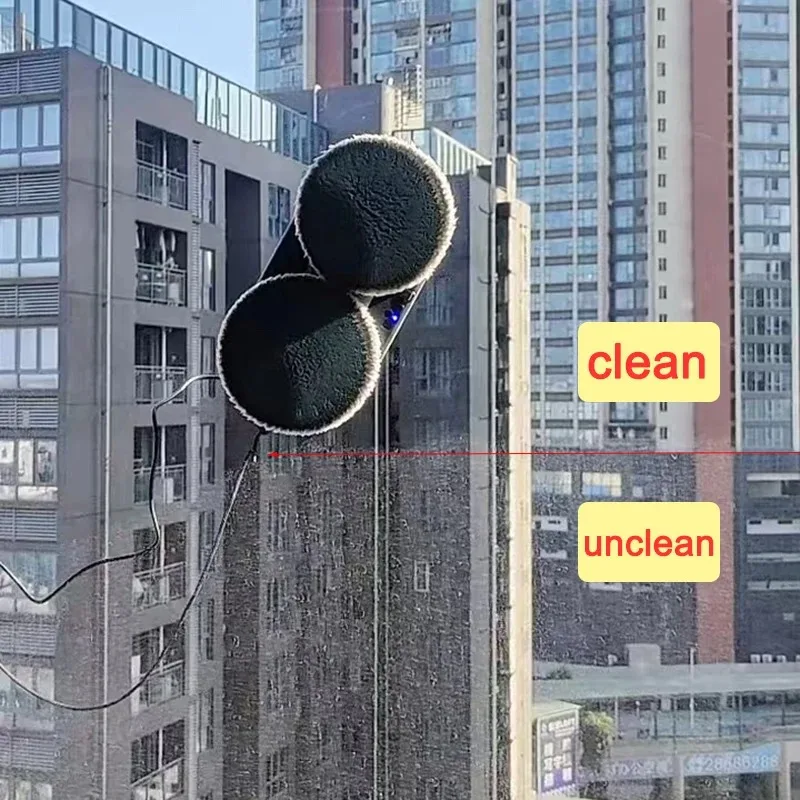 가정용 지능형 창문 청소 로봇, 자동 물 스프레이, 전기 유리 림피아크리스탈, 리모컨 창문 와셔