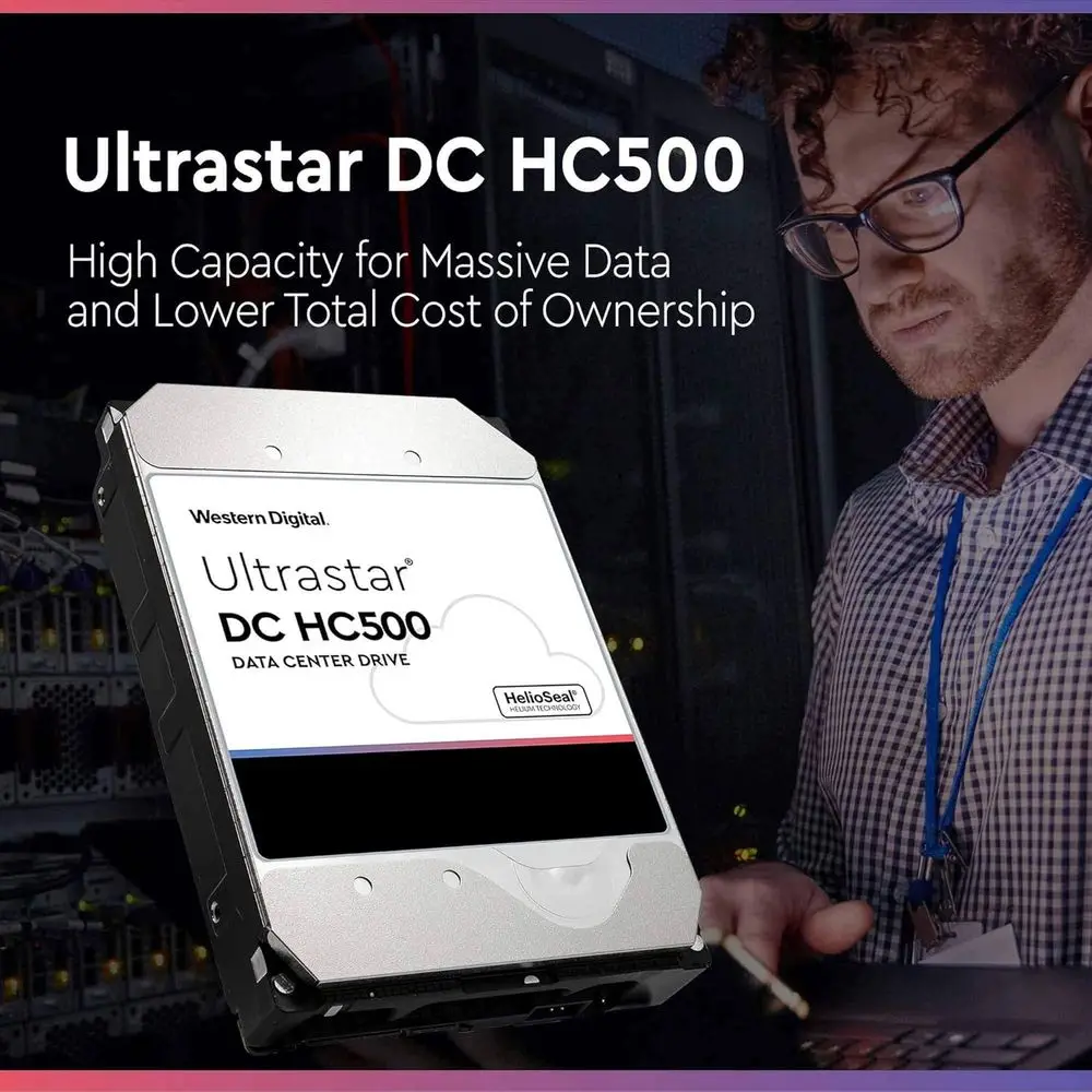 HD WD Ultrastar DC HC520 12TB 7200 RPM SATA 6Gb/s 256MB Cache Disco Rígido Empresarial de 3,5 Polegadas |   Desativação de Energia |   HUH721212ALE604