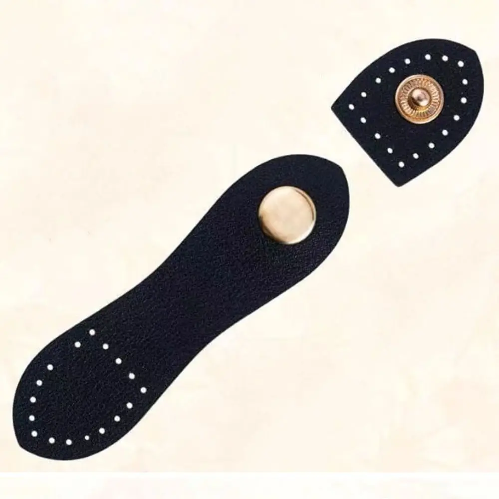 Fashion Leather Bag Buckle Handmade DIY Bag Buttons Durable Hasp Card Pack
