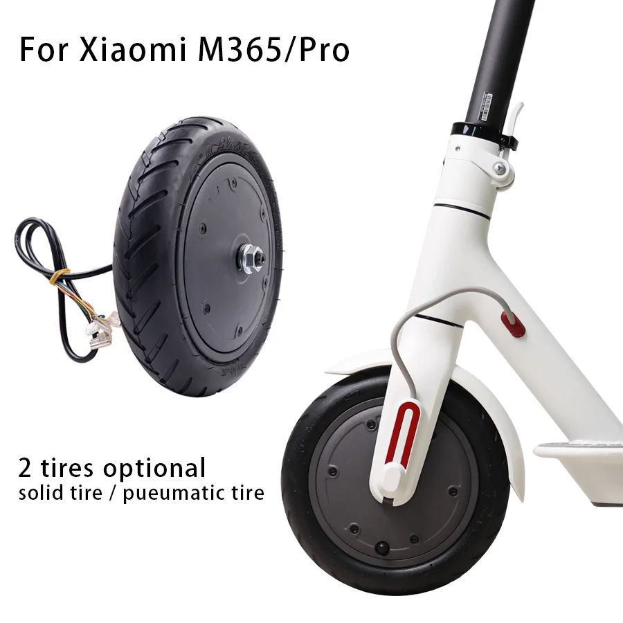 36v 350w Substituição Engine Do Motor Roda Absorção Choque Fortalecer Pneu Wheel Tire for Xiaomi M365/m365 Pro Scooter Elétrico