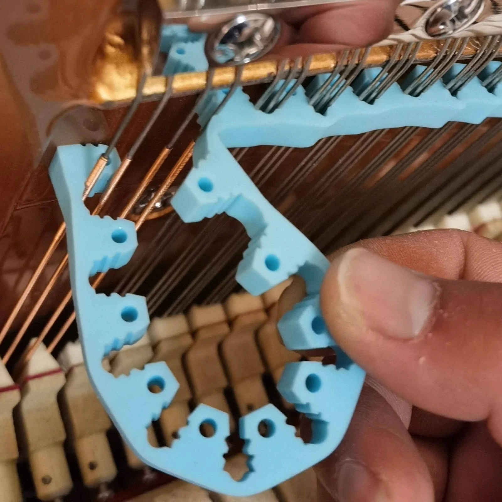 Treble String Mute Professional Quality Piano Mute Strip Piano String Mutes Flexible Temperament Strip Long-Lasting image 5