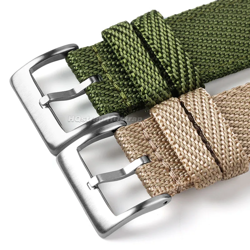 النايلون حلقة من جلد 18 مللي متر 20 مللي متر 22 مللي متر جودة عالية حزام عالمي ل رولكس لسامسونج غالاكسي سوار الإفراج السريع معصمه #5