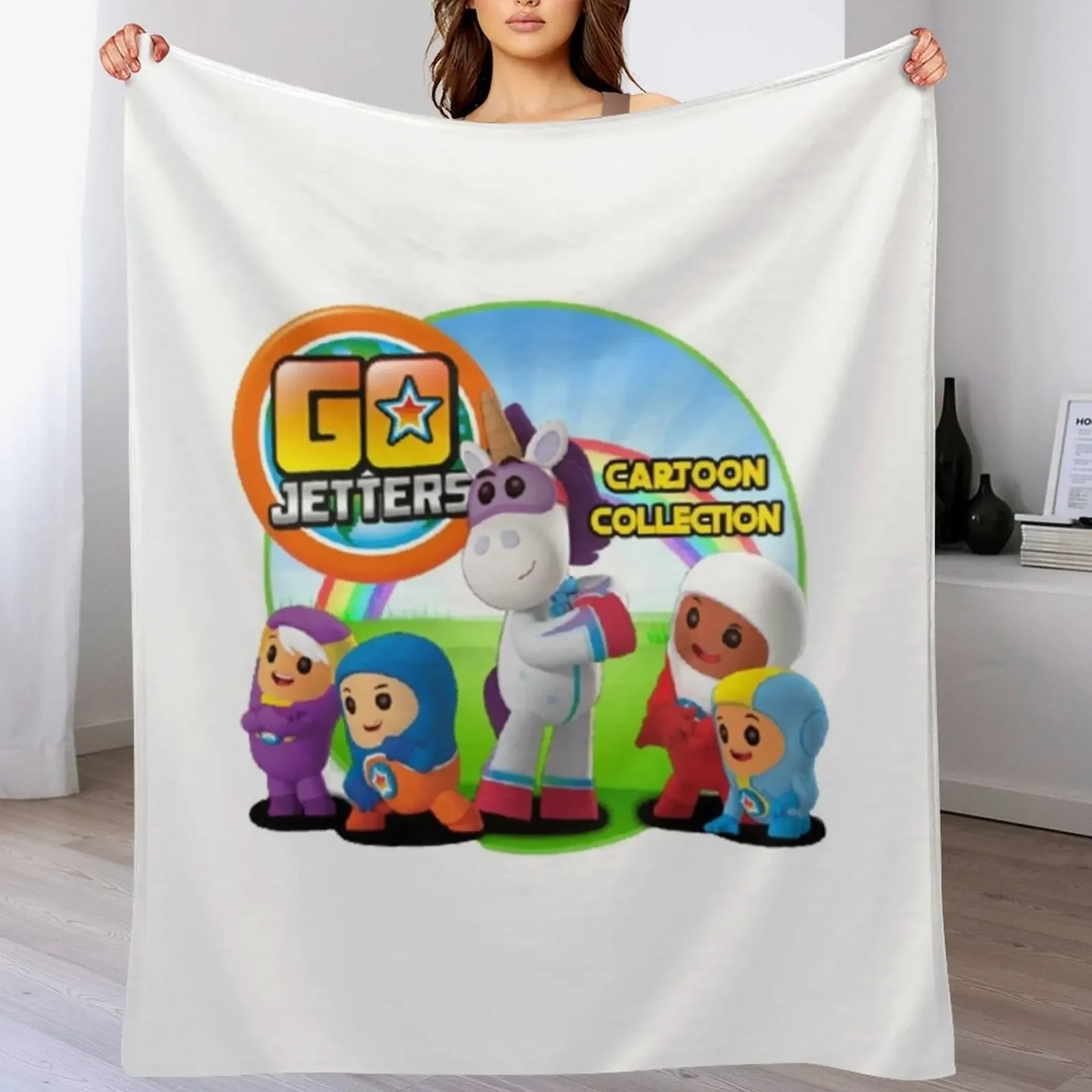 

Go Jetters Throw Blanket Fluffy Cozy Throw Blanket for Home Decor