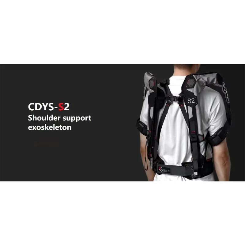 Industrial Exoskeleton With Shoulder-Assisted Ergonomic Design Aluminium Powers Robot