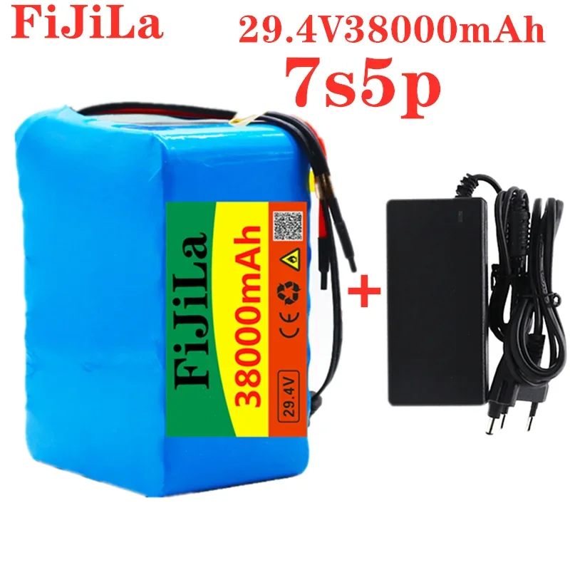 

7S5P 24v 38Ah battery pack 250w 29.4V 38000mAh lithium ion battery for wheelchair electric bicycle pack with BMS + charger