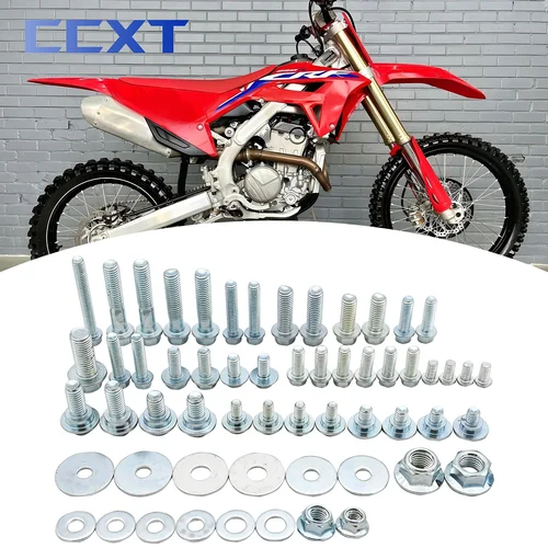 Imagen 1 del producto Kit de tornillos de guardabarros de carenado para motocicletas, juego de sujetadores para Honda CR125 CR250 CRF250R CRF450R CRF250X CRF450X CR CRF 125-500 2023